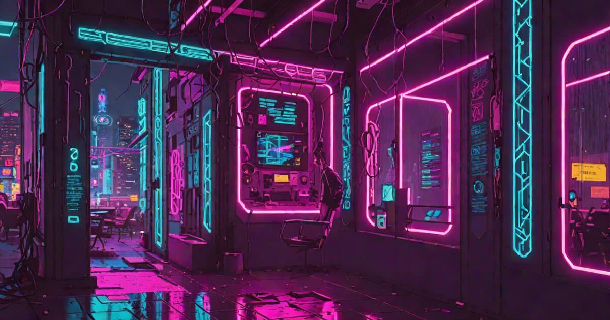 Developer terminal with code running