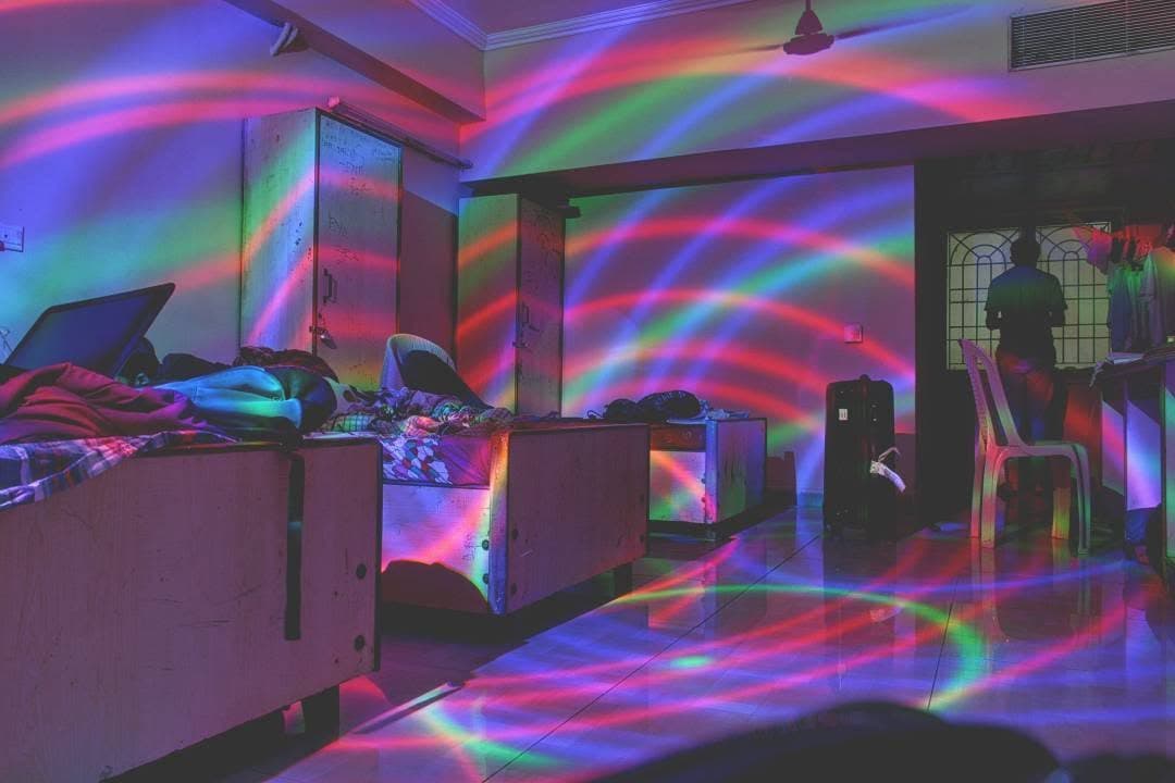 Light trails at SRM campus