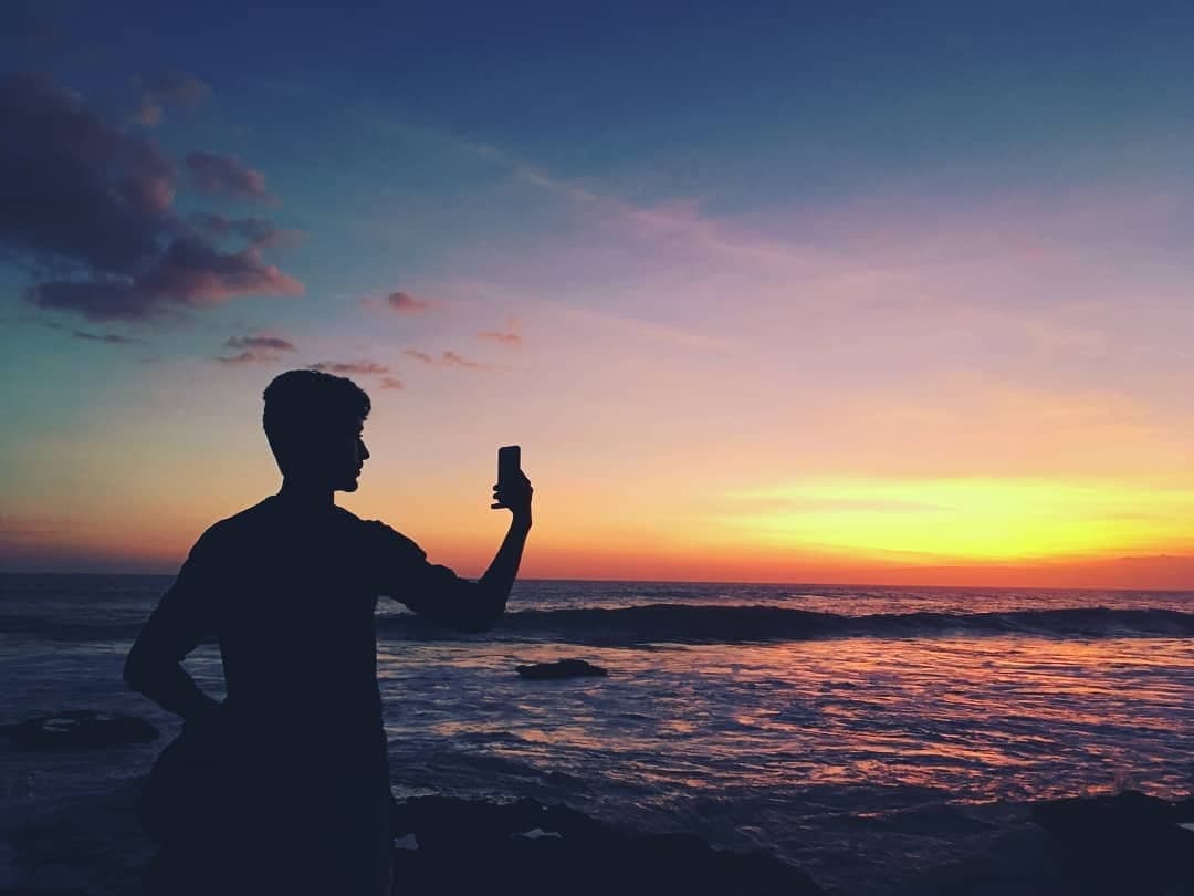 Tanah Lot temple at sunset, Bali
